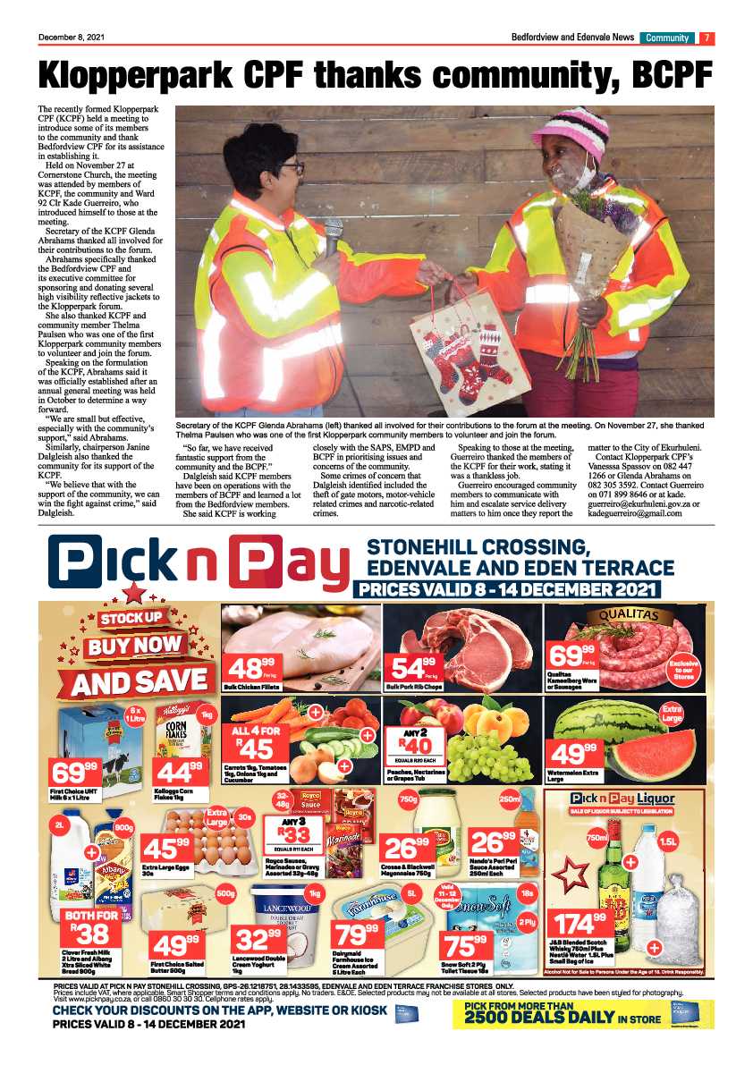 Bedfordview Edenvale News 8 December 2021 page 9