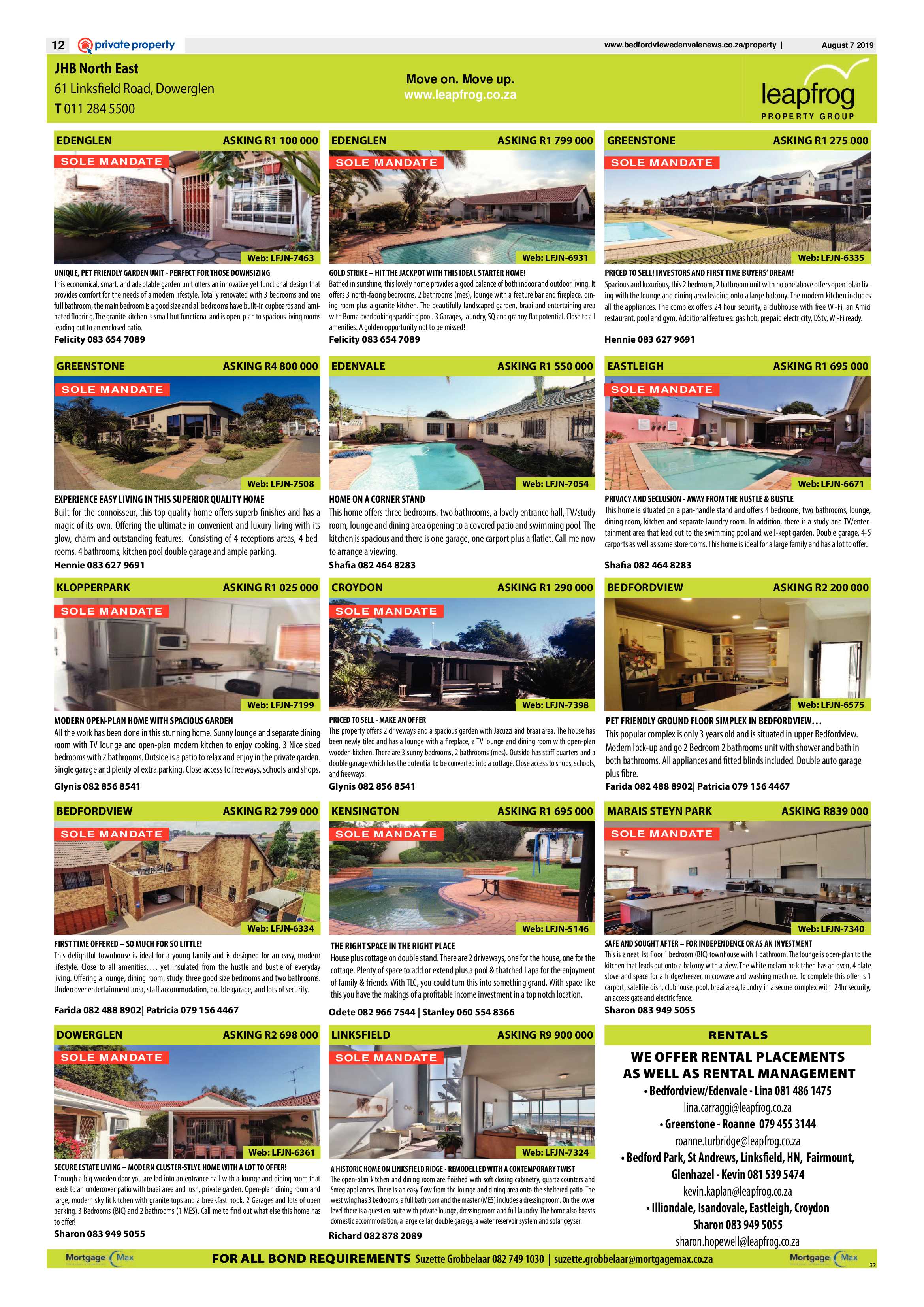 Bedfordview  and Edenvale News 07 August 2019 page 12