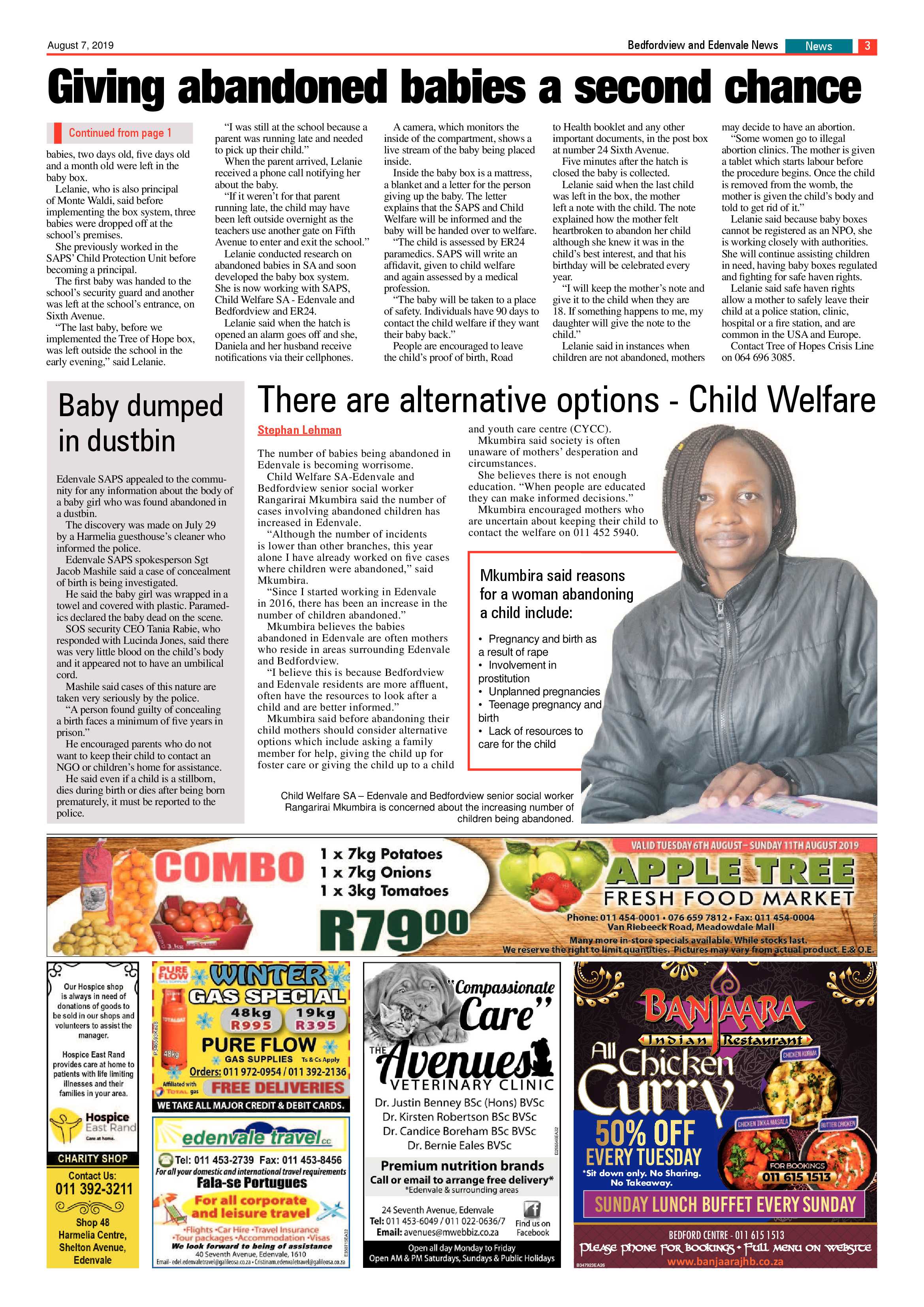 Bedfordview  and Edenvale News 07 August 2019 page 3