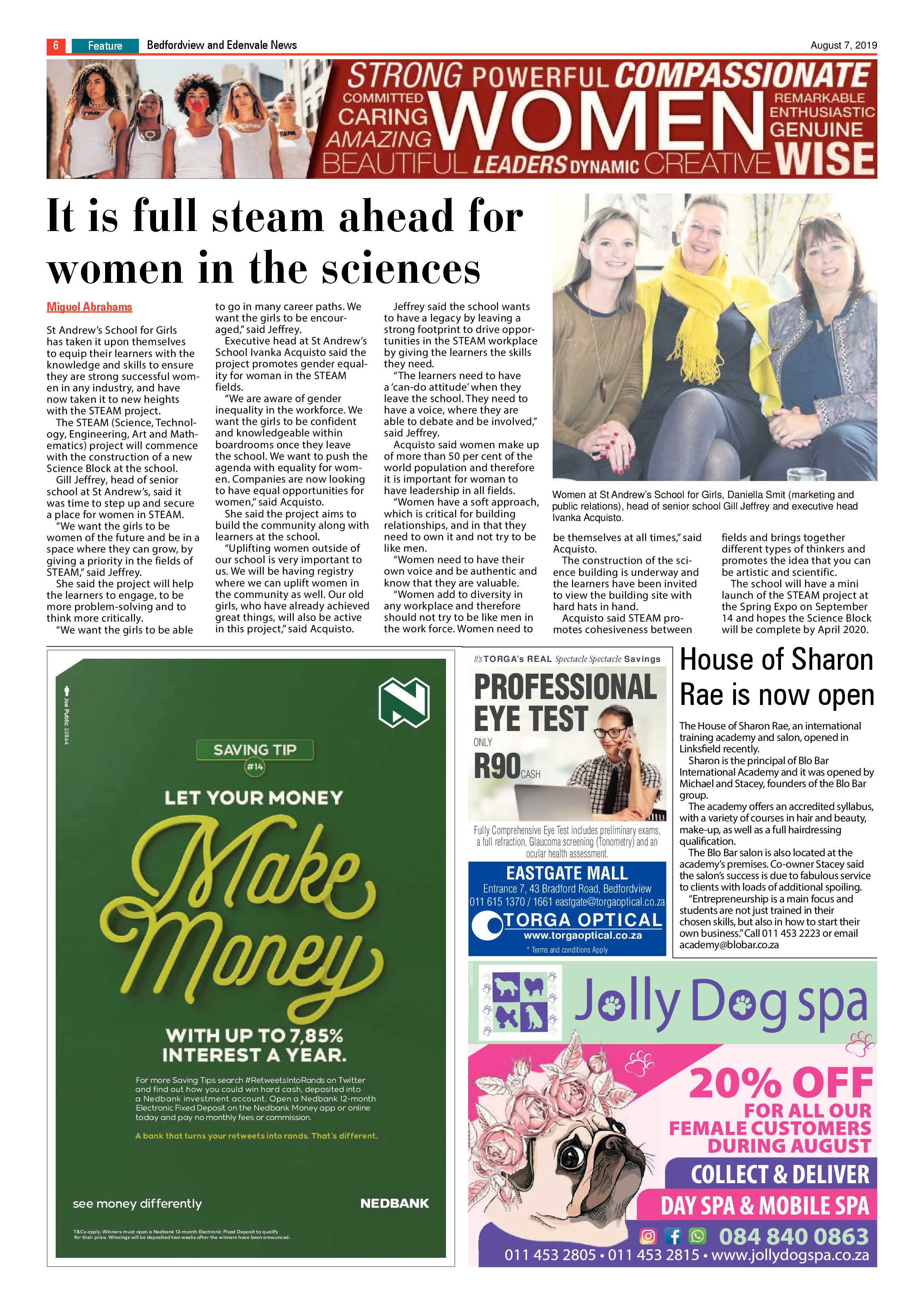 Bedfordview  and Edenvale News 07 August 2019 page 6