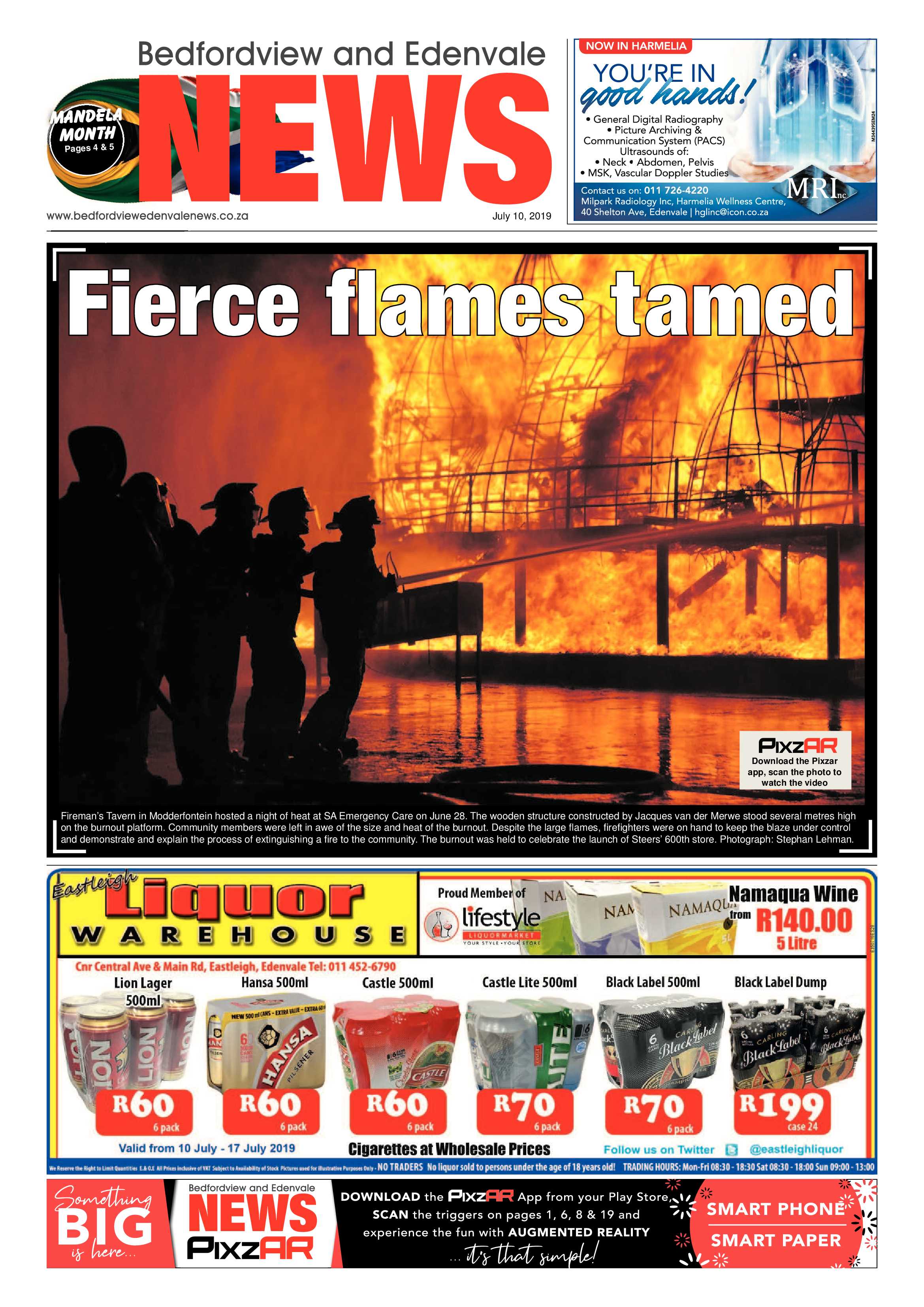 Bedfordview  and Edenvale News 10 July 2019 page 1