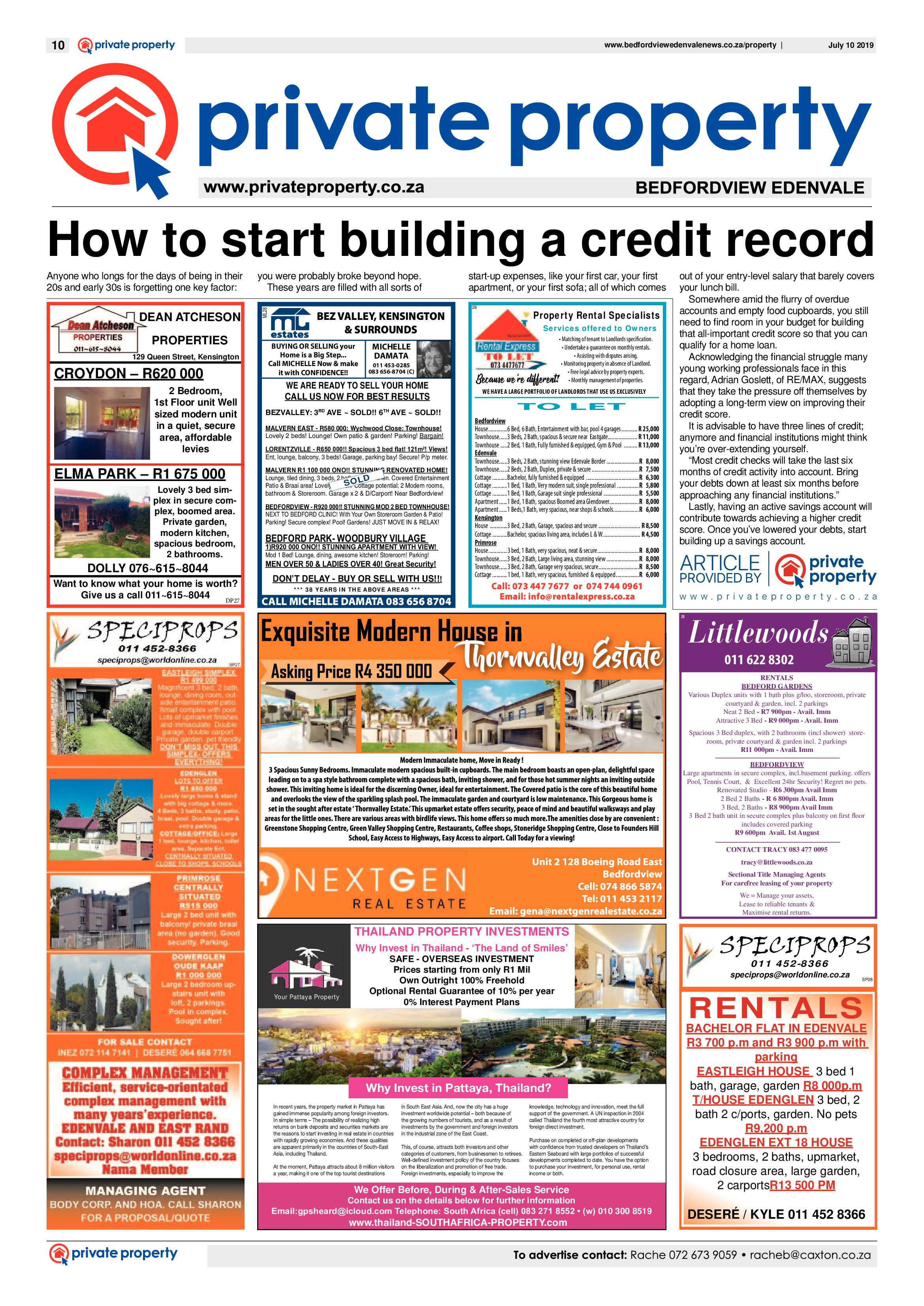 Bedfordview  and Edenvale News 10 July 2019 page 10