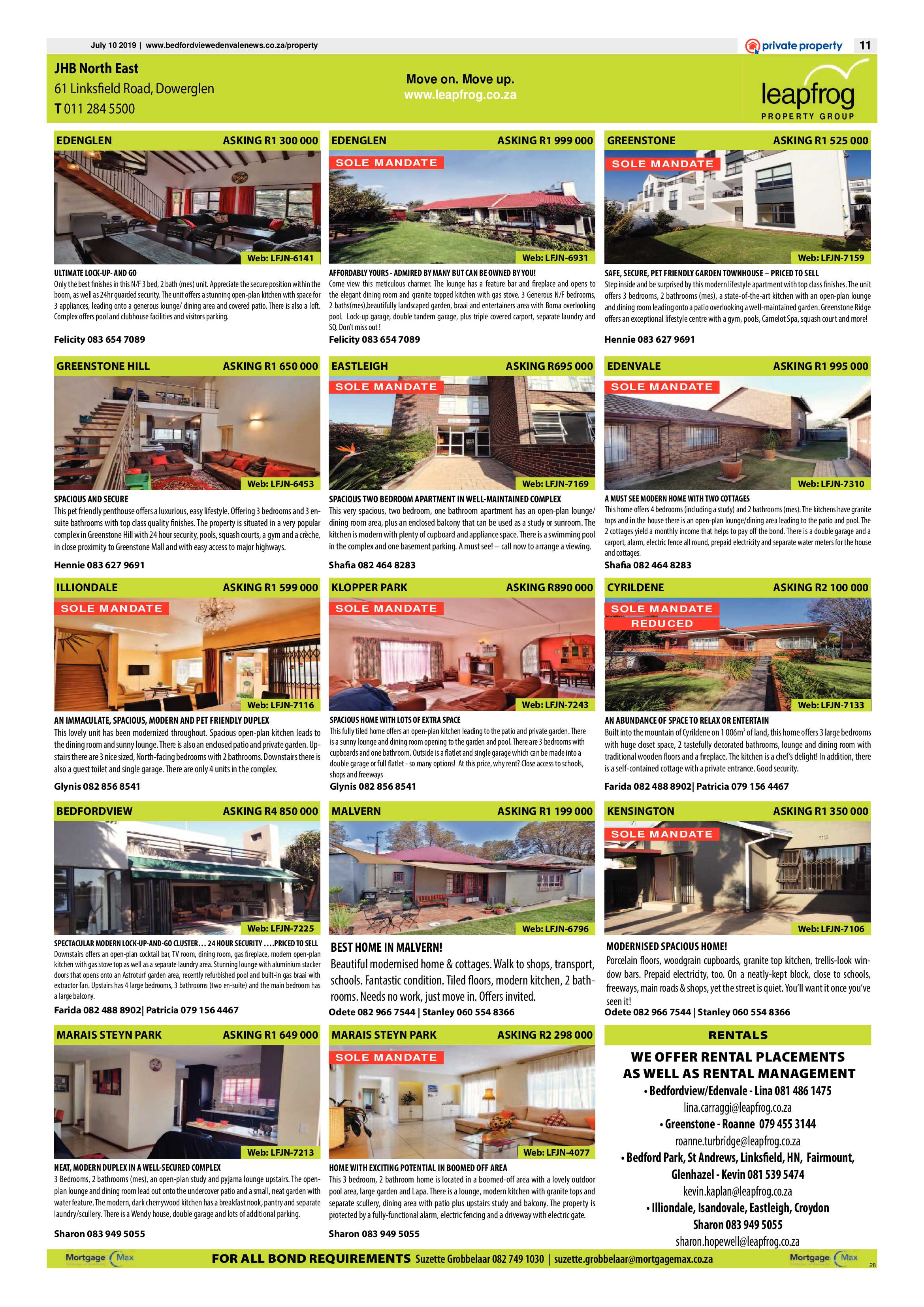Bedfordview  and Edenvale News 10 July 2019 page 11