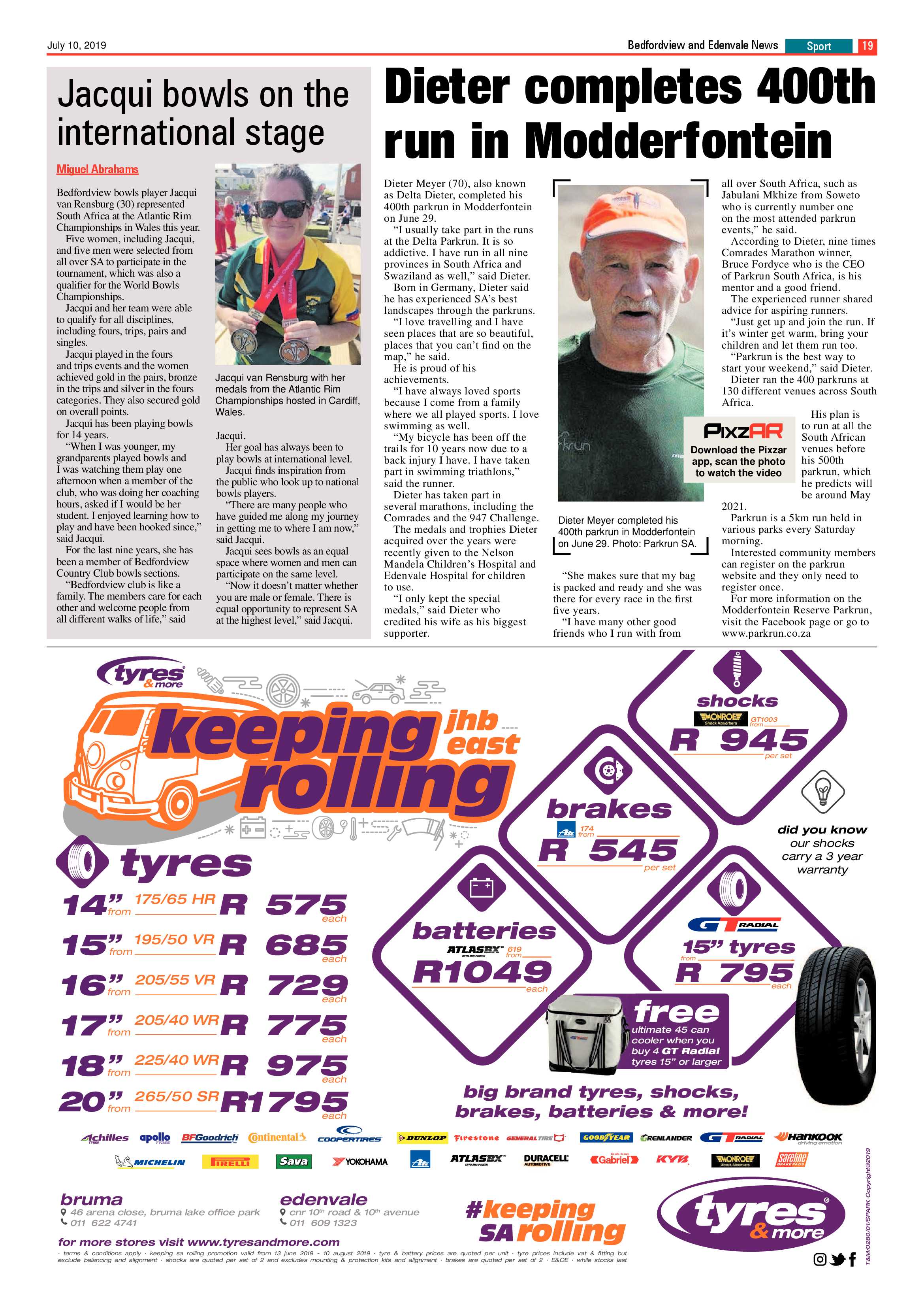 Bedfordview  and Edenvale News 10 July 2019 page 19
