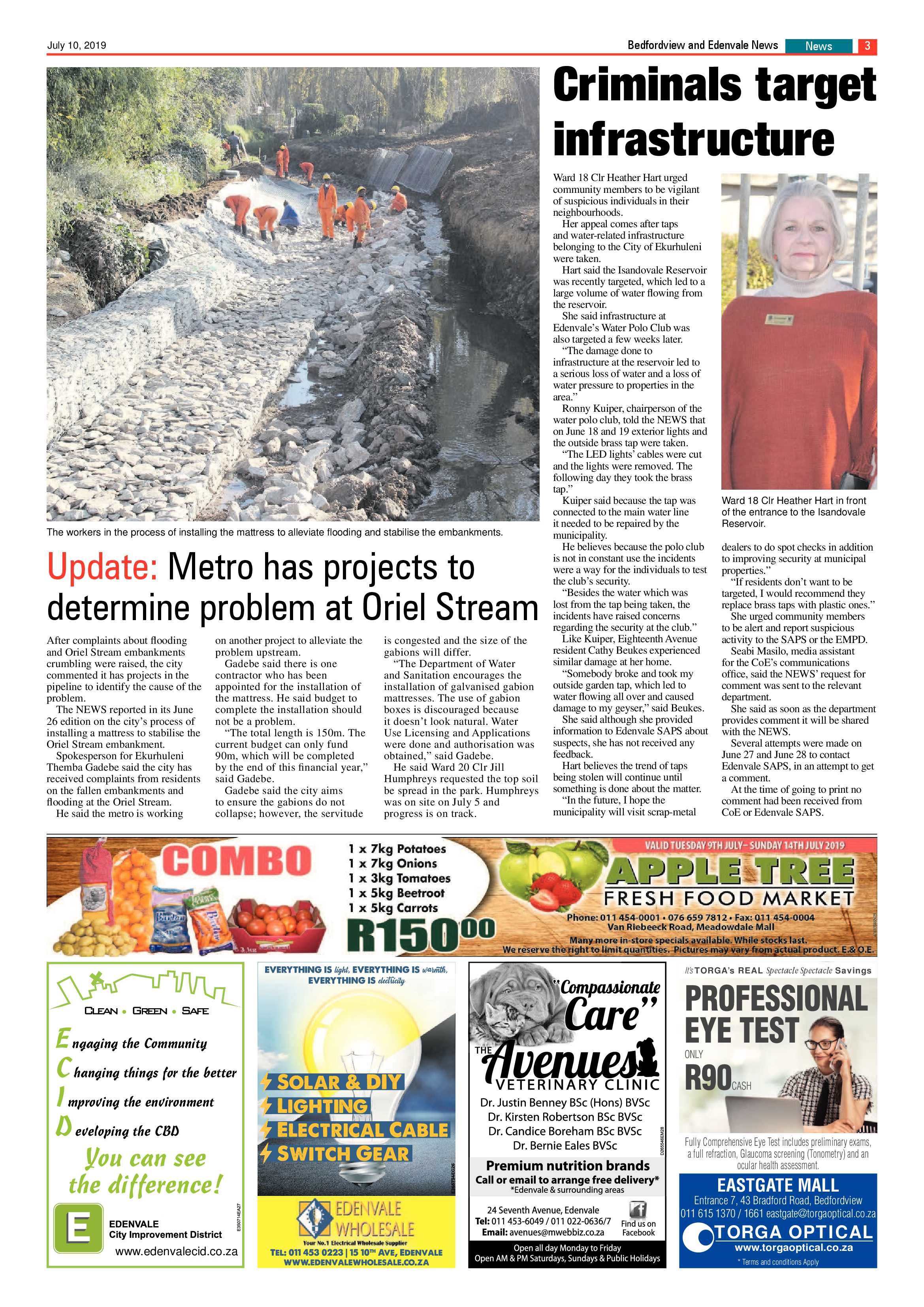 Bedfordview  and Edenvale News 10 July 2019 page 3