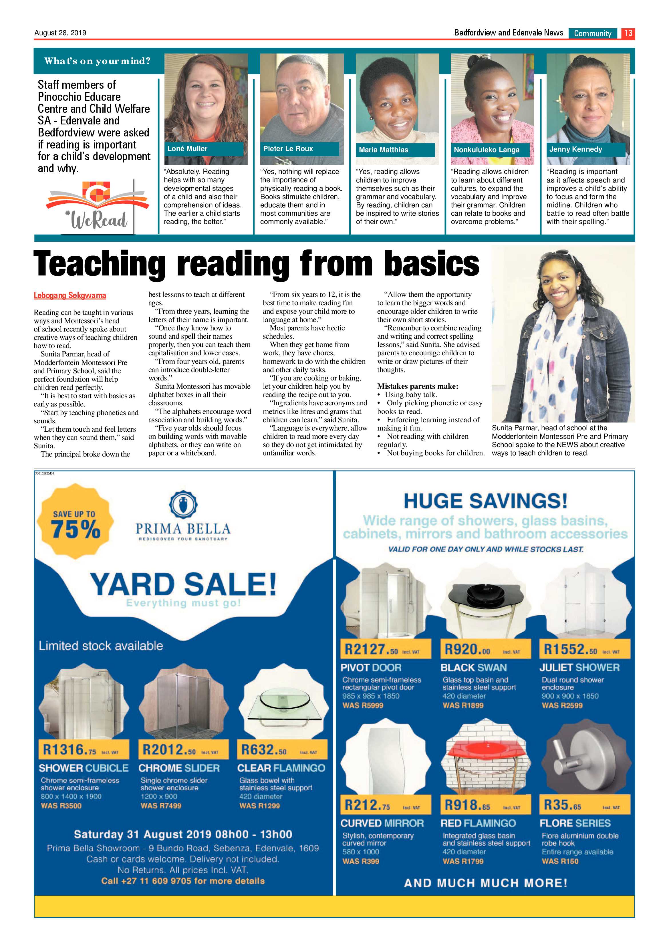 Bedfordview and Edenavale News 28 August 2019 page 13