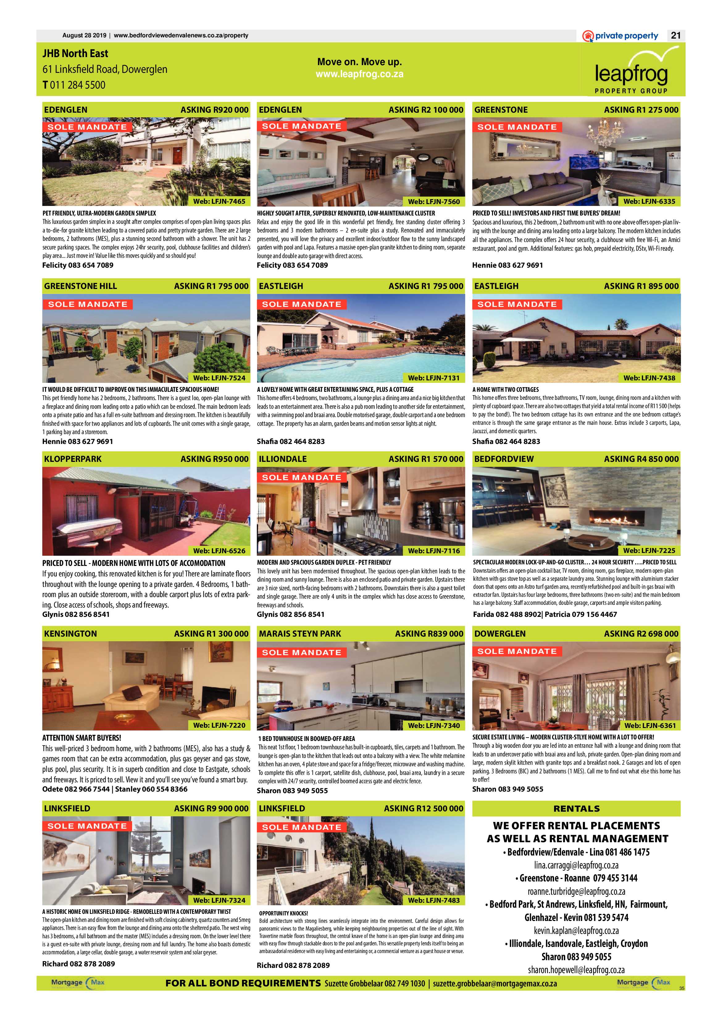 Bedfordview and Edenavale News 28 August 2019 page 21