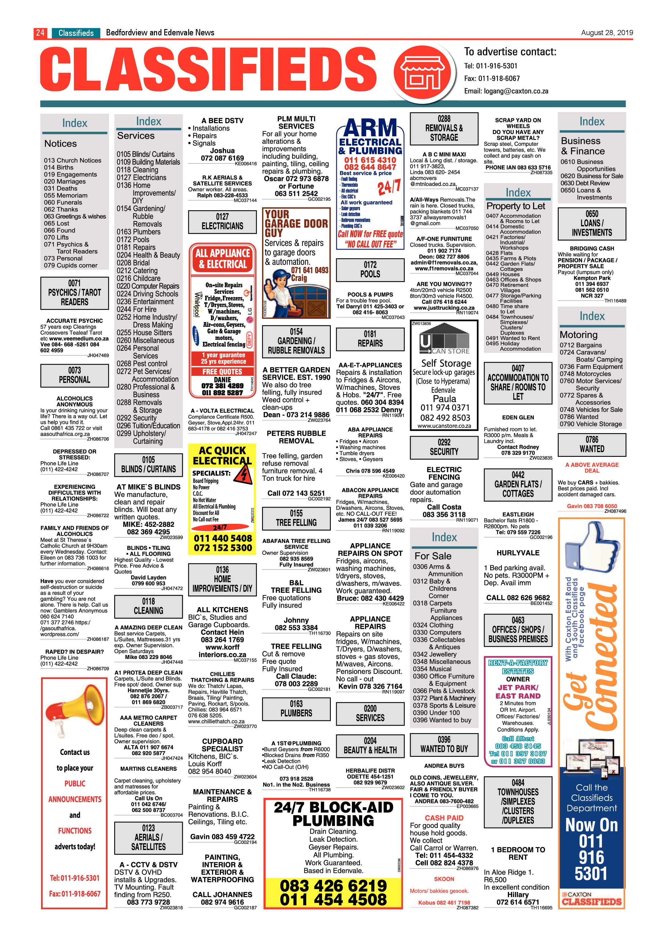 Bedfordview and Edenavale News 28 August 2019 page 24
