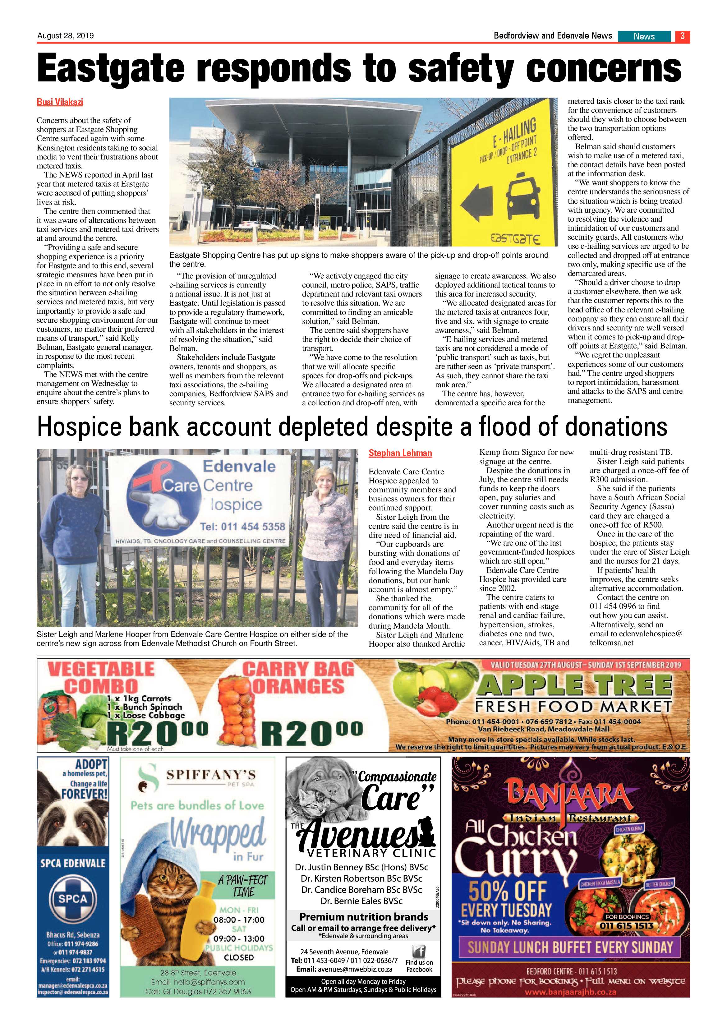 Bedfordview and Edenavale News 28 August 2019 page 3