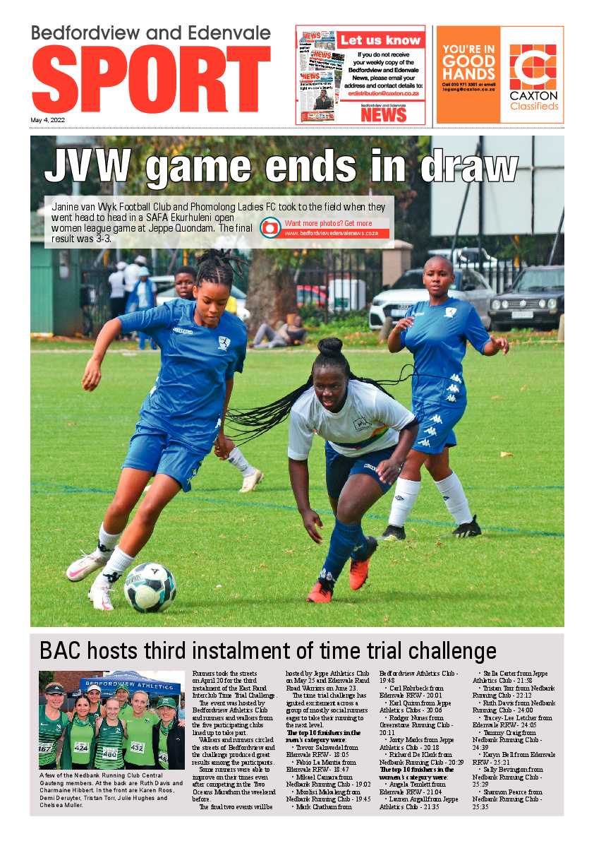 Bedfordview and Edenvale News 04 May 2022 page 12