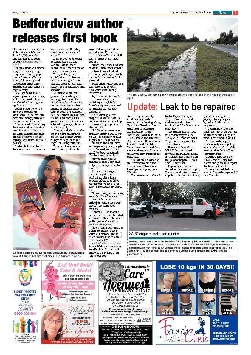 Bedfordview and Edenvale News 04 May 2022 page 3