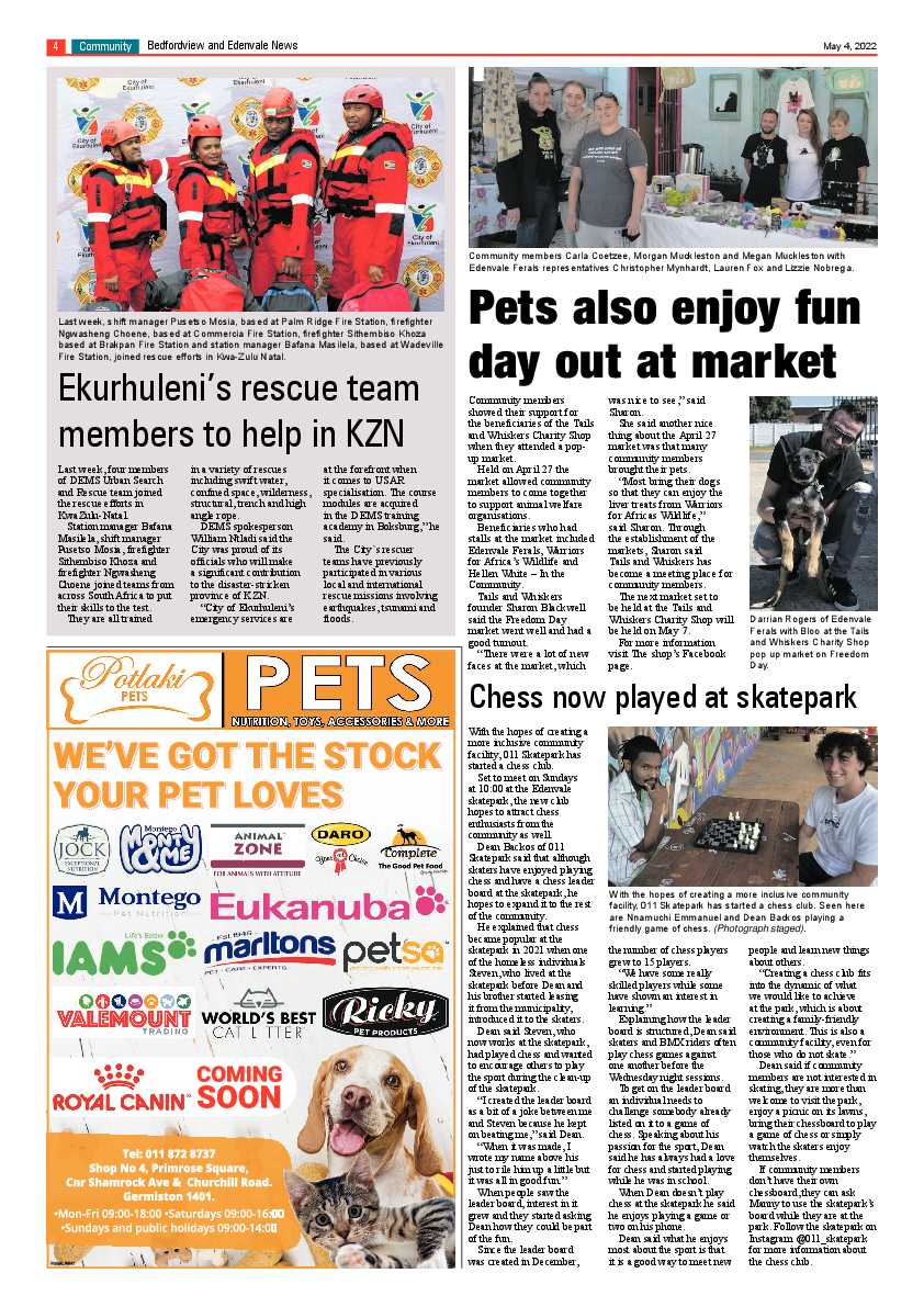 Bedfordview and Edenvale News 04 May 2022 page 4