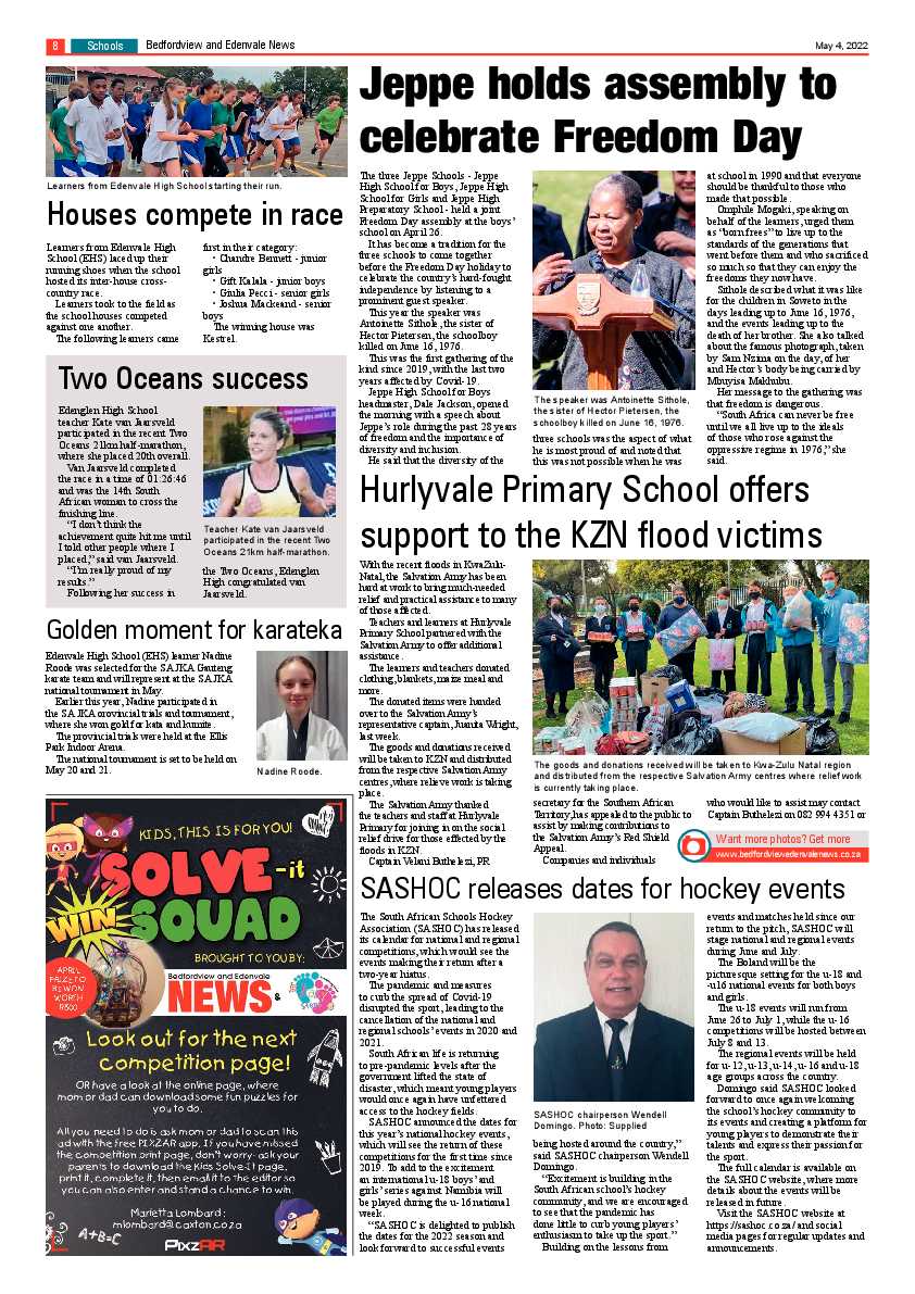 Bedfordview and Edenvale News 04 May 2022 page 8