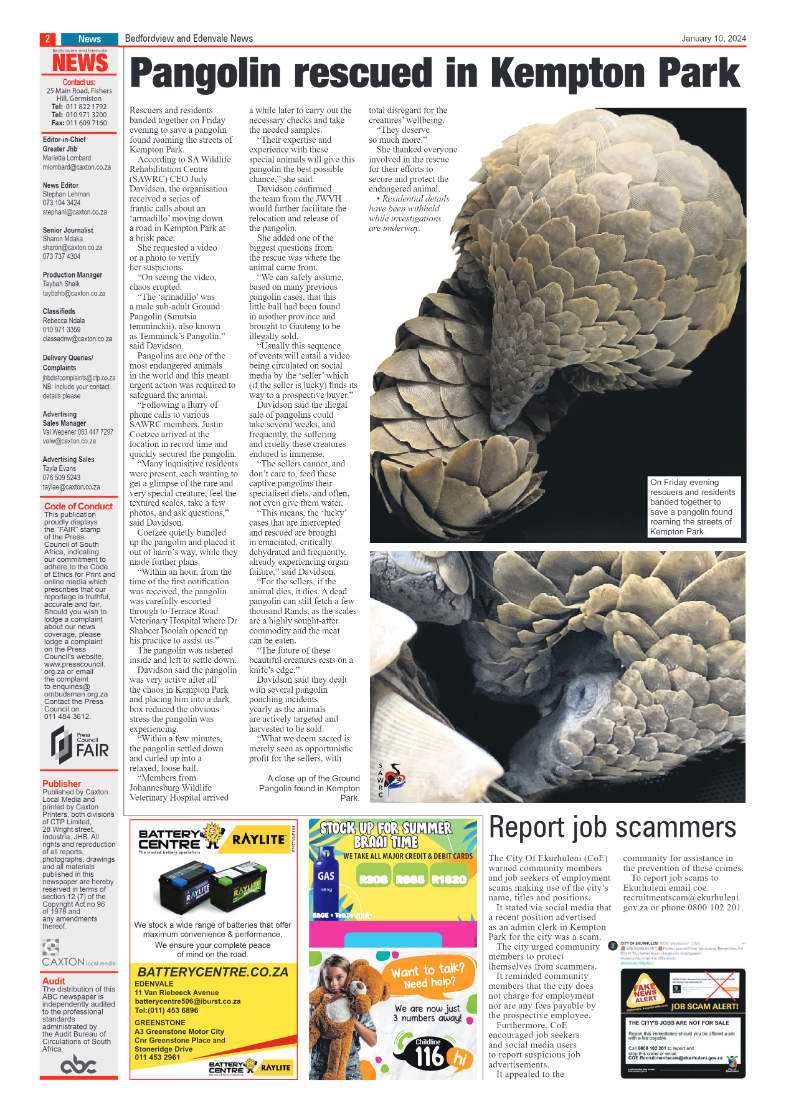 Bedfordview and Edenvale 10 January 2024 page 2