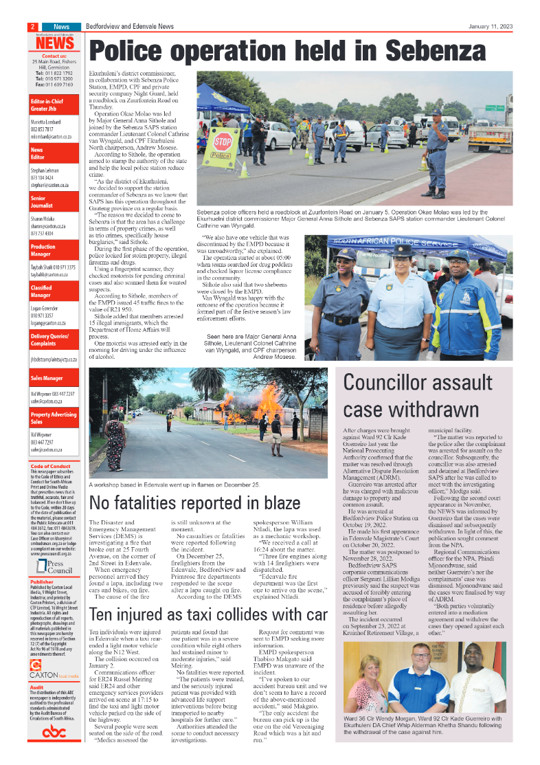 Bedfordview and Edenvale 11 Janaury 2023 page 2