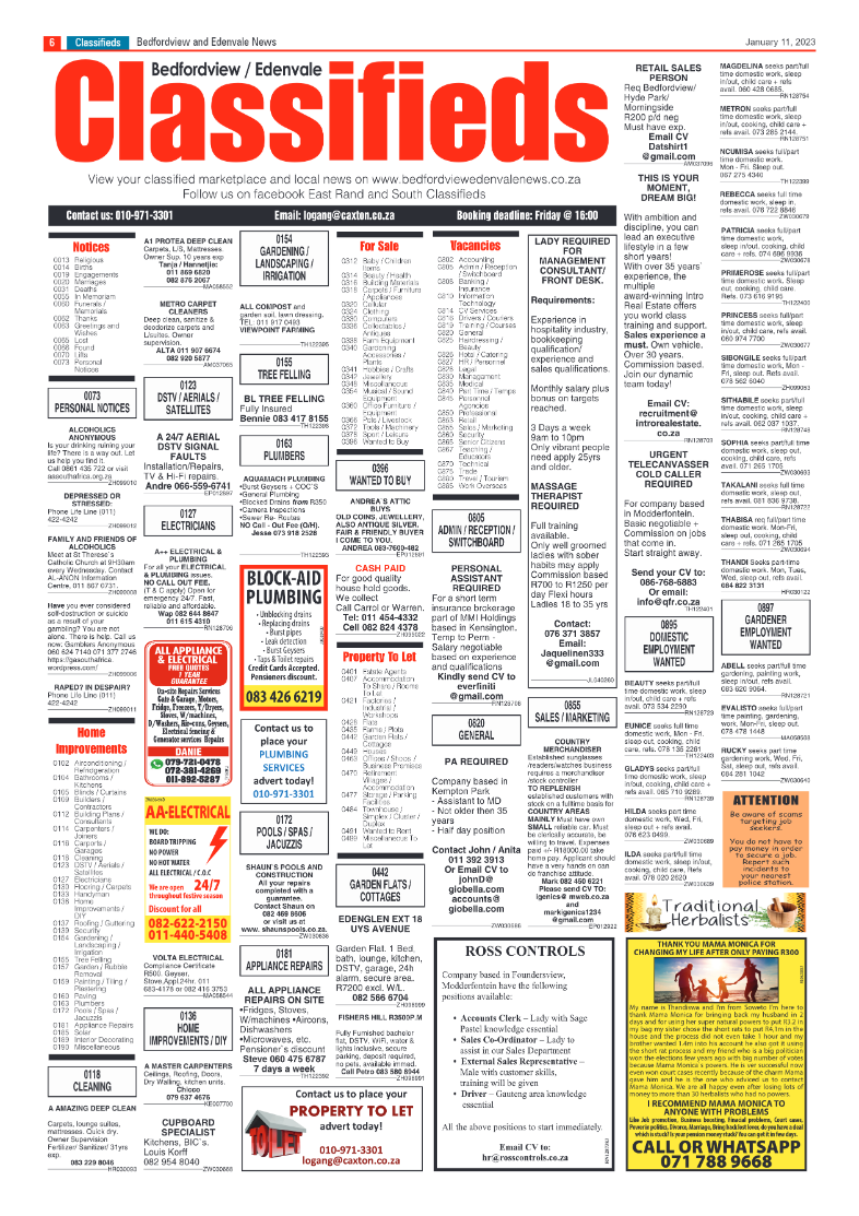 Bedfordview and Edenvale 11 Janaury 2023 page 6