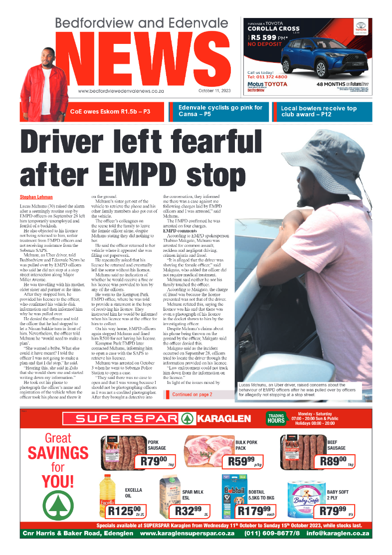 Bedfordview and Edenvale 11 October 2023 page 1