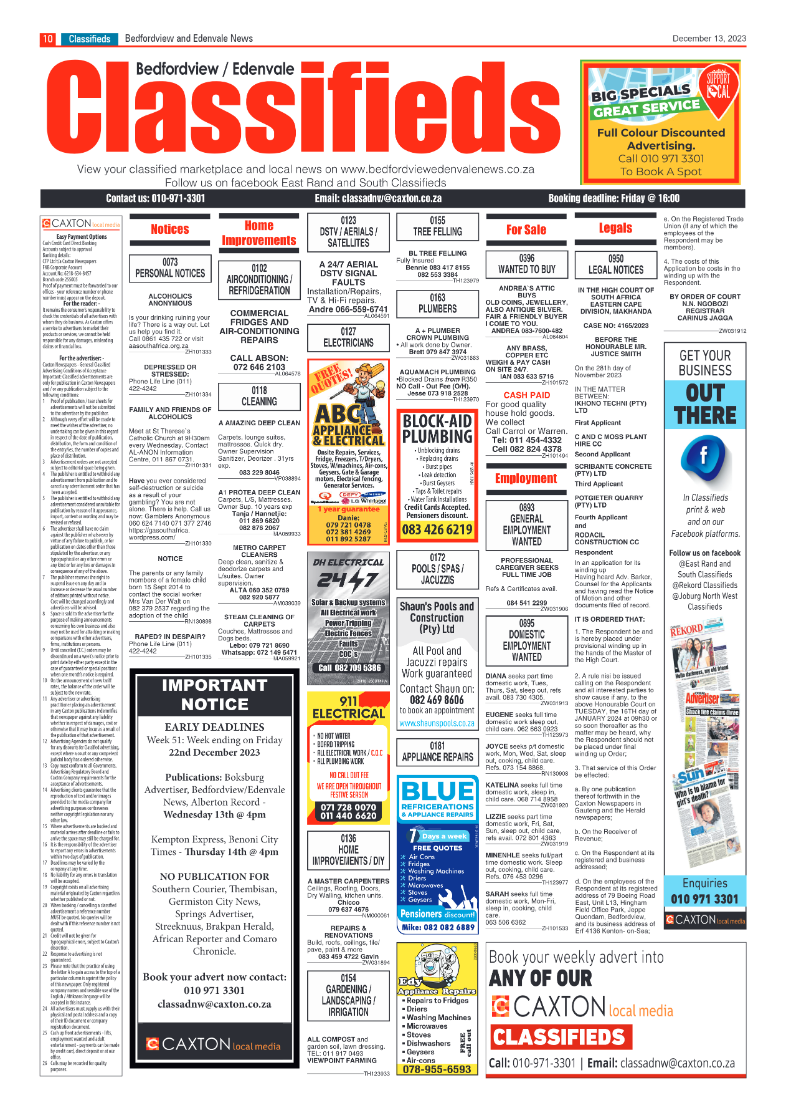 Bedfordview and Edenvale 13 December 2023 page 10