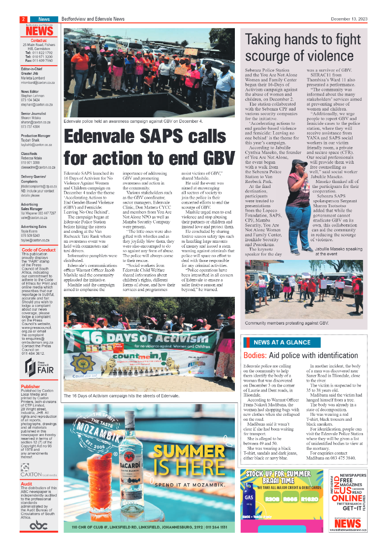 Bedfordview and Edenvale 13 December 2023 page 2