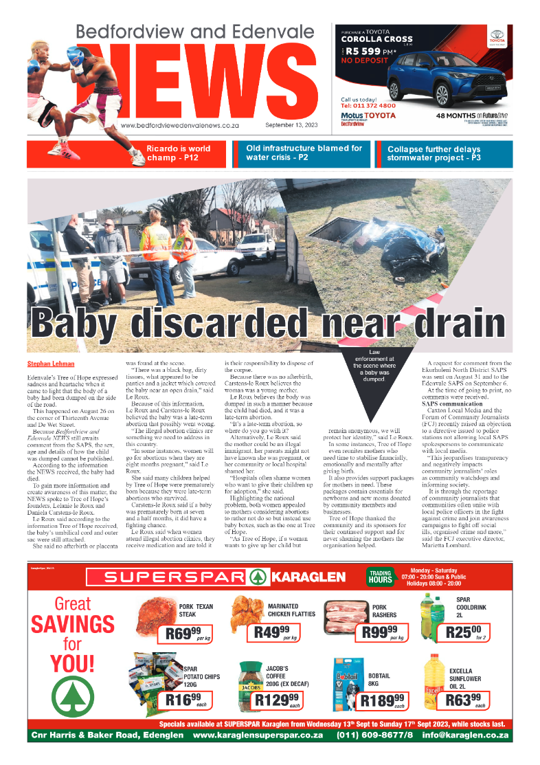 Bedfordview and Edenvale 13 September 2023 page 1