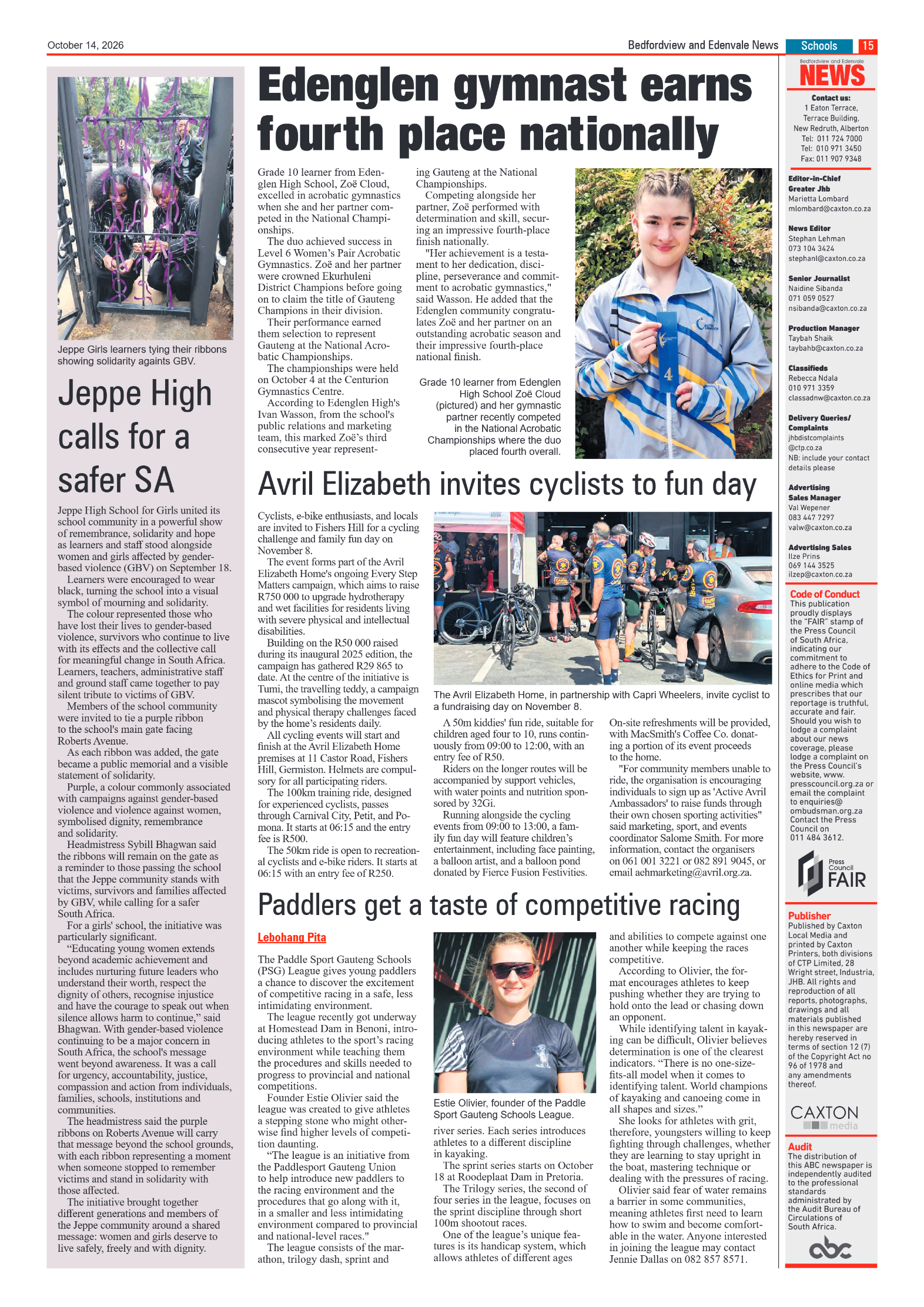 Bedfordview and Edenvale 14 October 2026 page 15