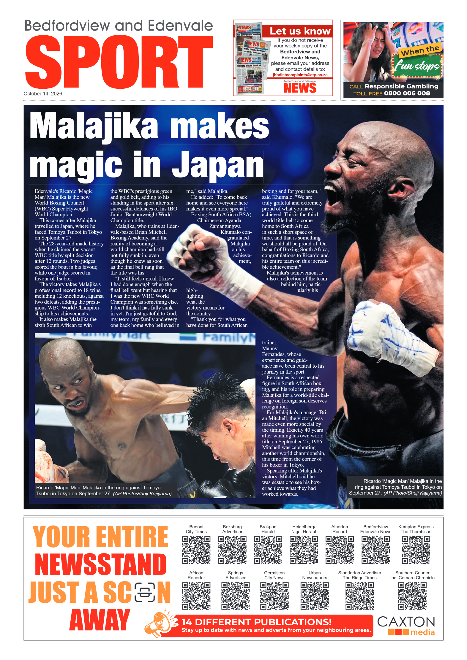 Bedfordview and Edenvale 14 October 2026 page 16