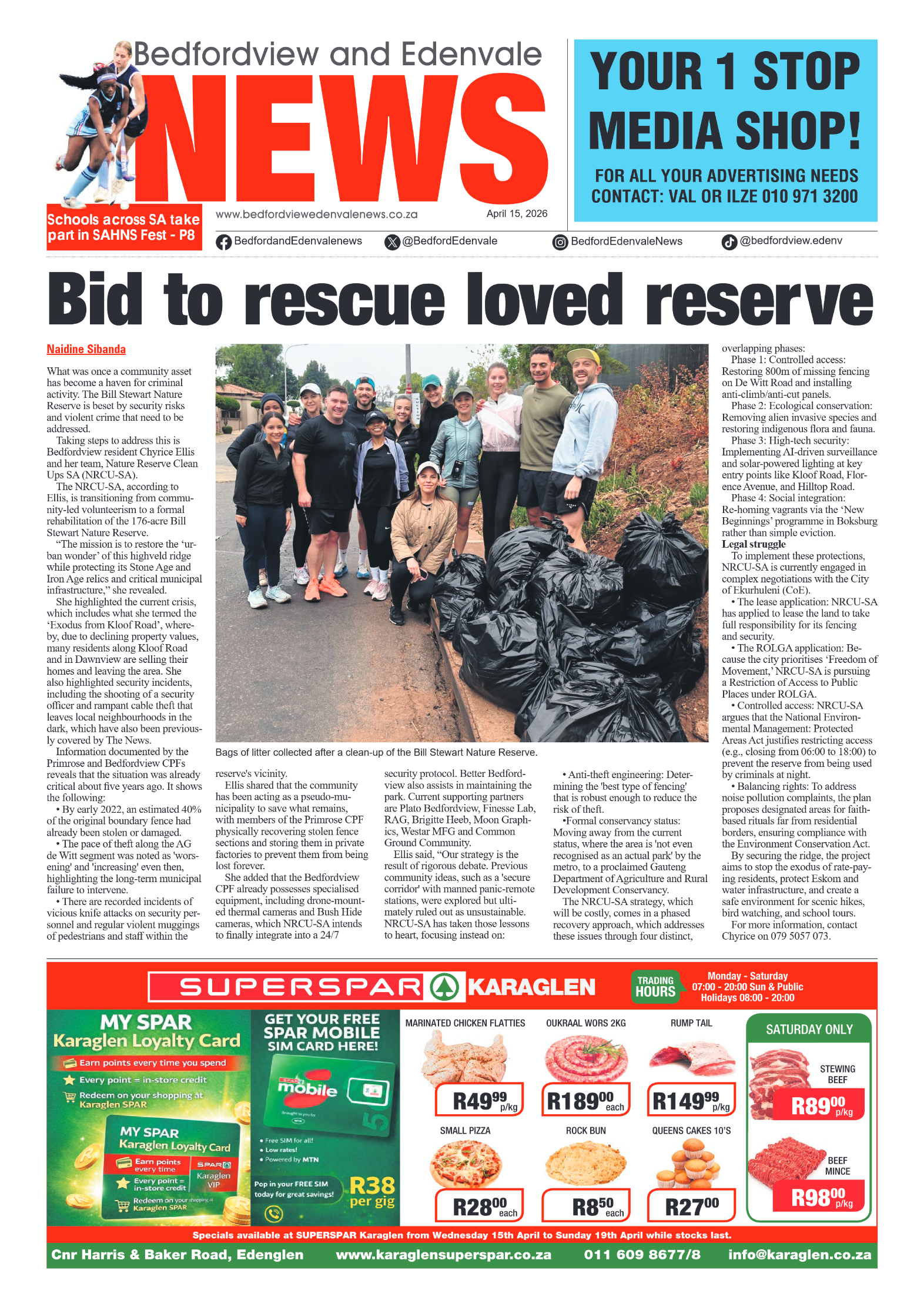 Bedfordview and Edenvale 15 April 2026 page 1