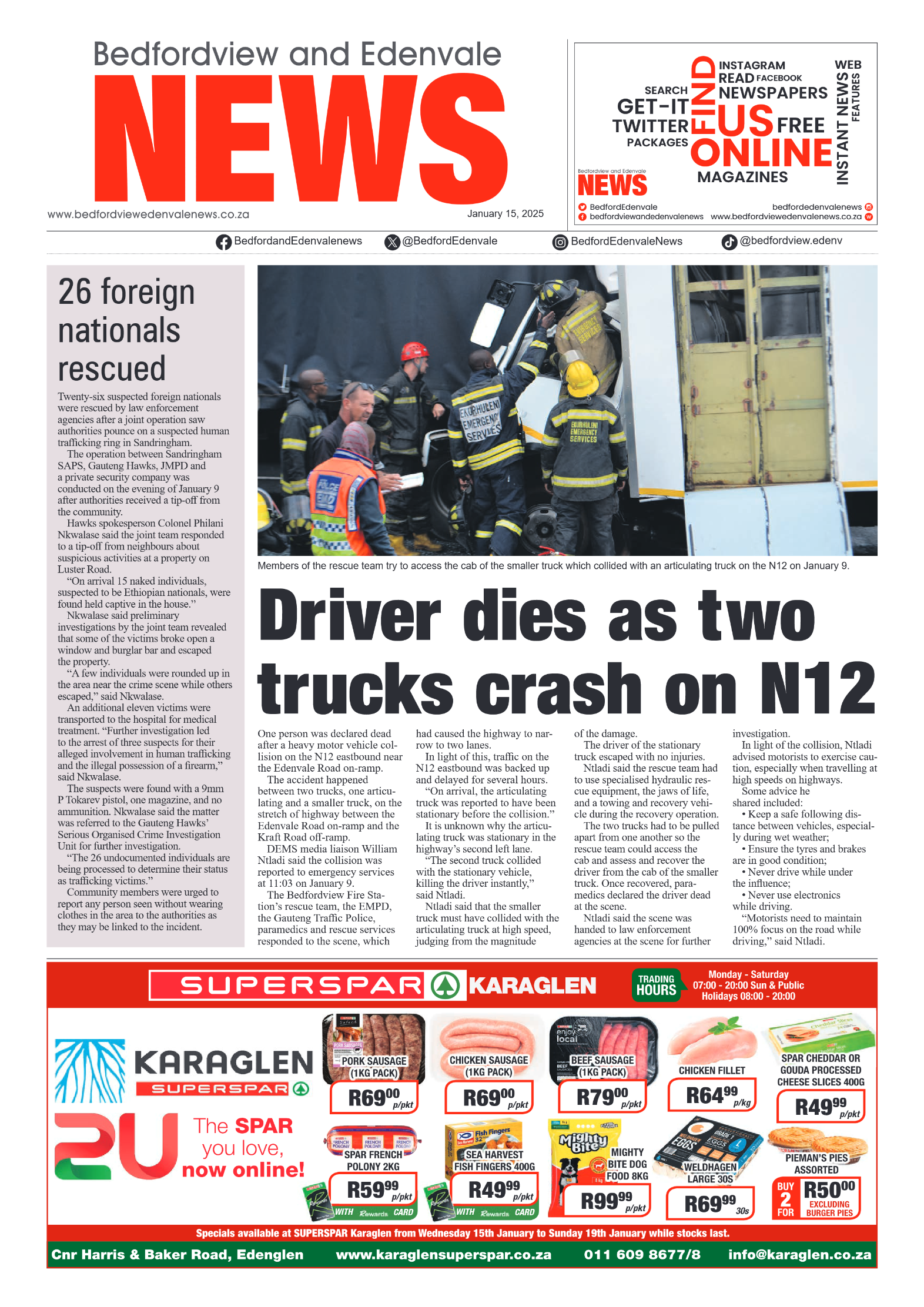 Bedfordview and Edenvale 15 January 2025 page 1