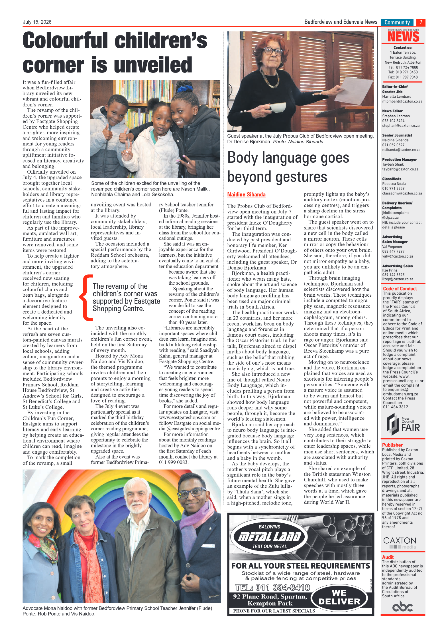 Bedfordview and Edenvale 15 July 2026 page 7