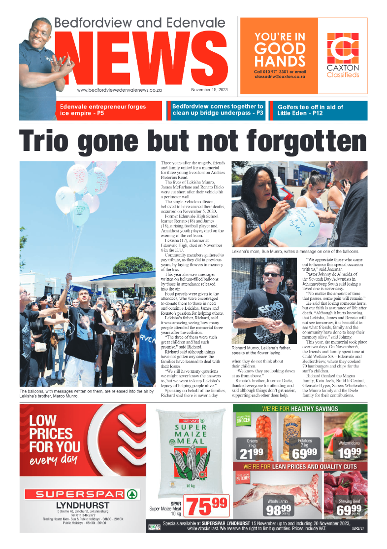 Bedfordview and Edenvale 15 November 2023 page 1
