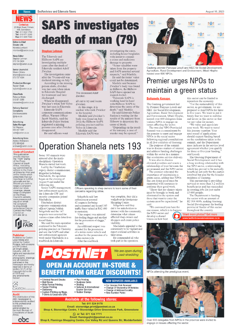 Bedfordview and Edenvale 16 August 2023 page 2