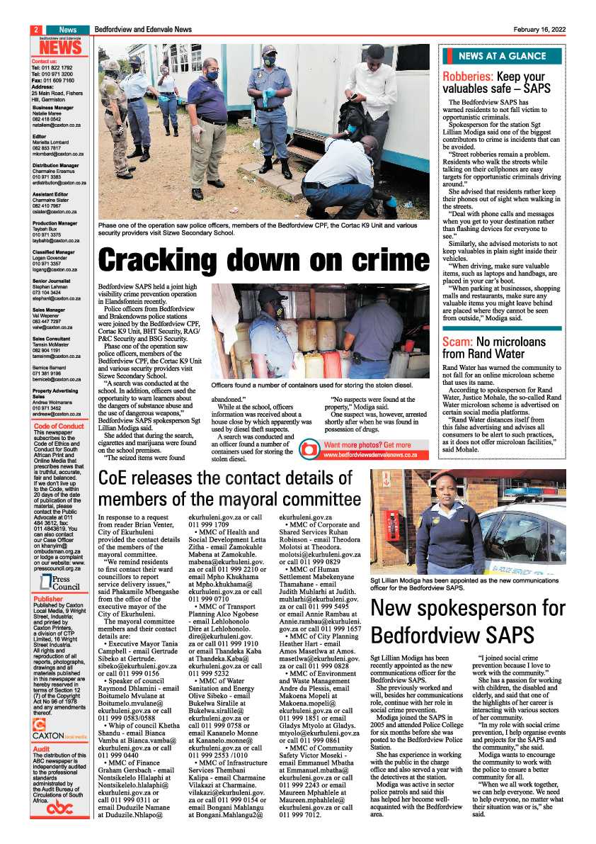 Bedfordview and Edenvale 16 February 2022 page 2