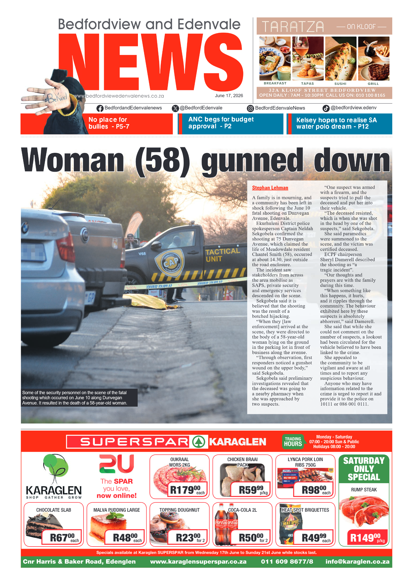 Bedfordview and Edenvale 17 June 2026 page 1