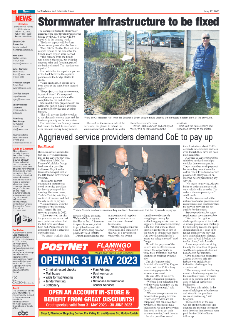Bedfordview and Edenvale 17 May 2023 page 2