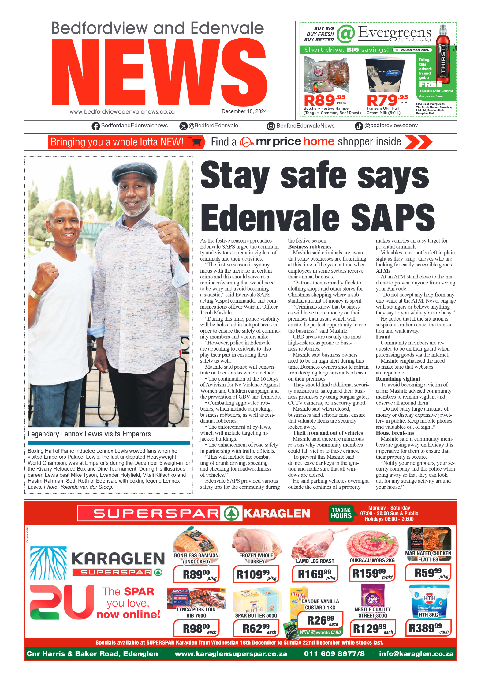 Bedfordview and Edenvale 18 December 2024 page 1