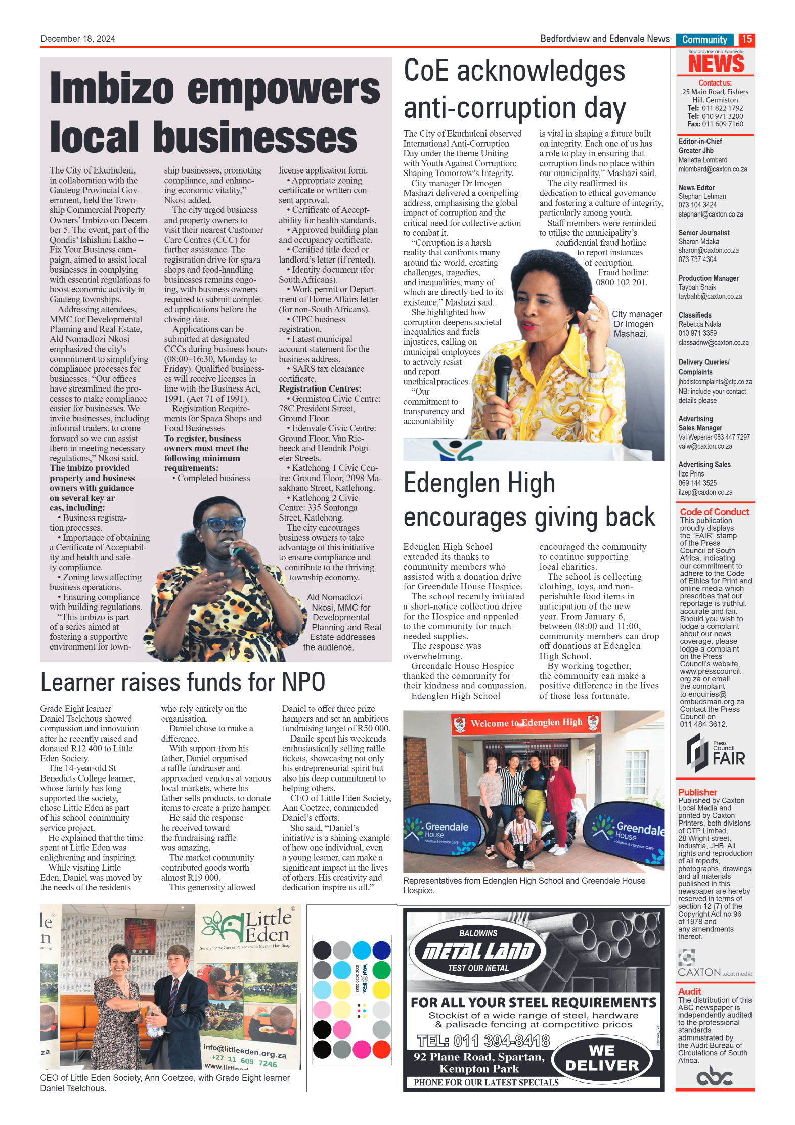 Bedfordview and Edenvale 18 December 2024 page 7