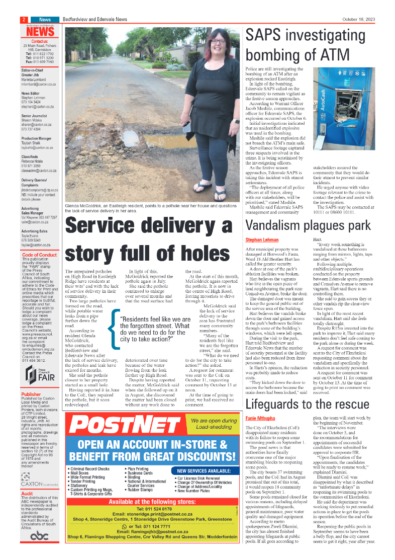 Bedfordview and Edenvale 18 October 2023 page 2