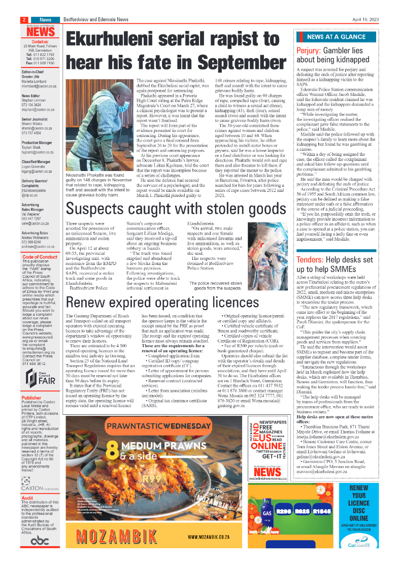 Bedfordview and Edenvale 19 April 2023 page 2