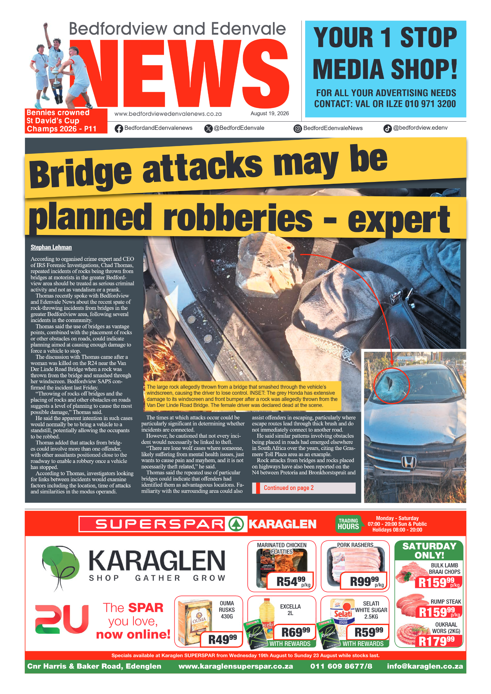 Bedfordview and Edenvale 19 August 2026 page 1