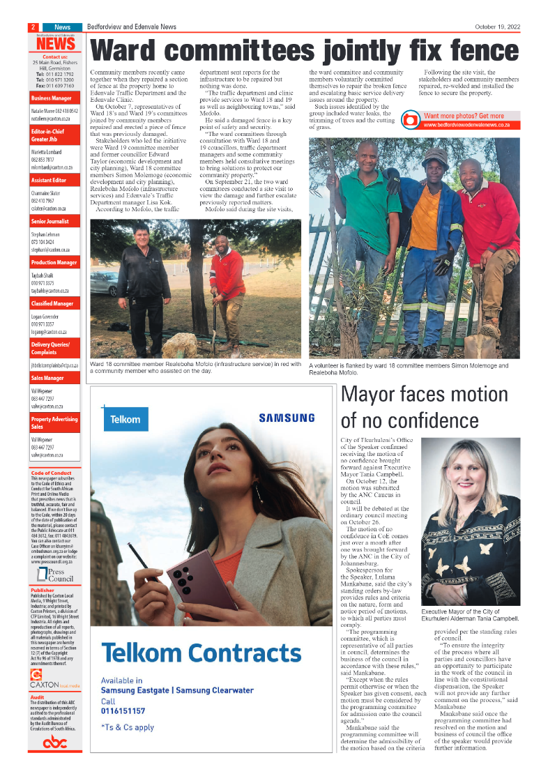 Bedfordview and Edenvale 19 October 2022 page 2