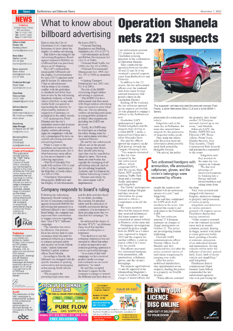 Bedfordview and Edenvale 1 November 2023 page 2