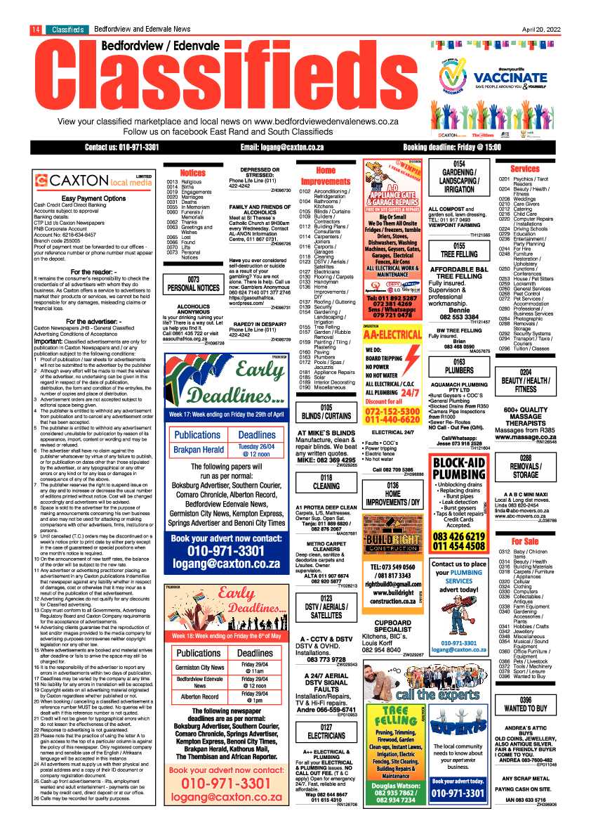 Bedfordview and Edenvale 20 April 2022 page 16