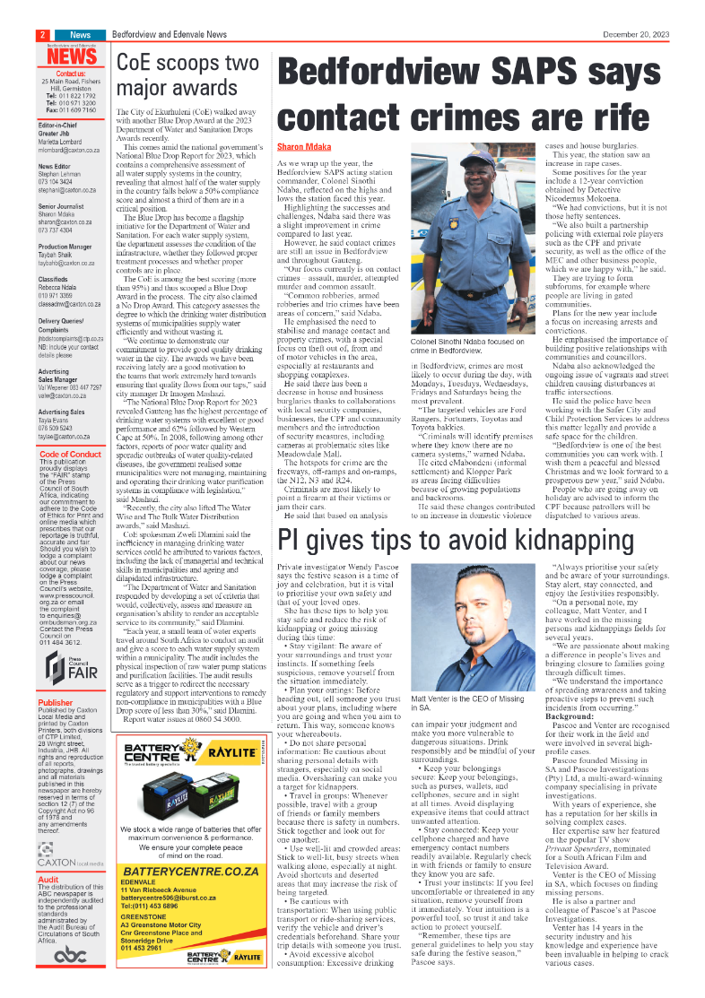 Bedfordview and Edenvale 20 December 2023 page 2