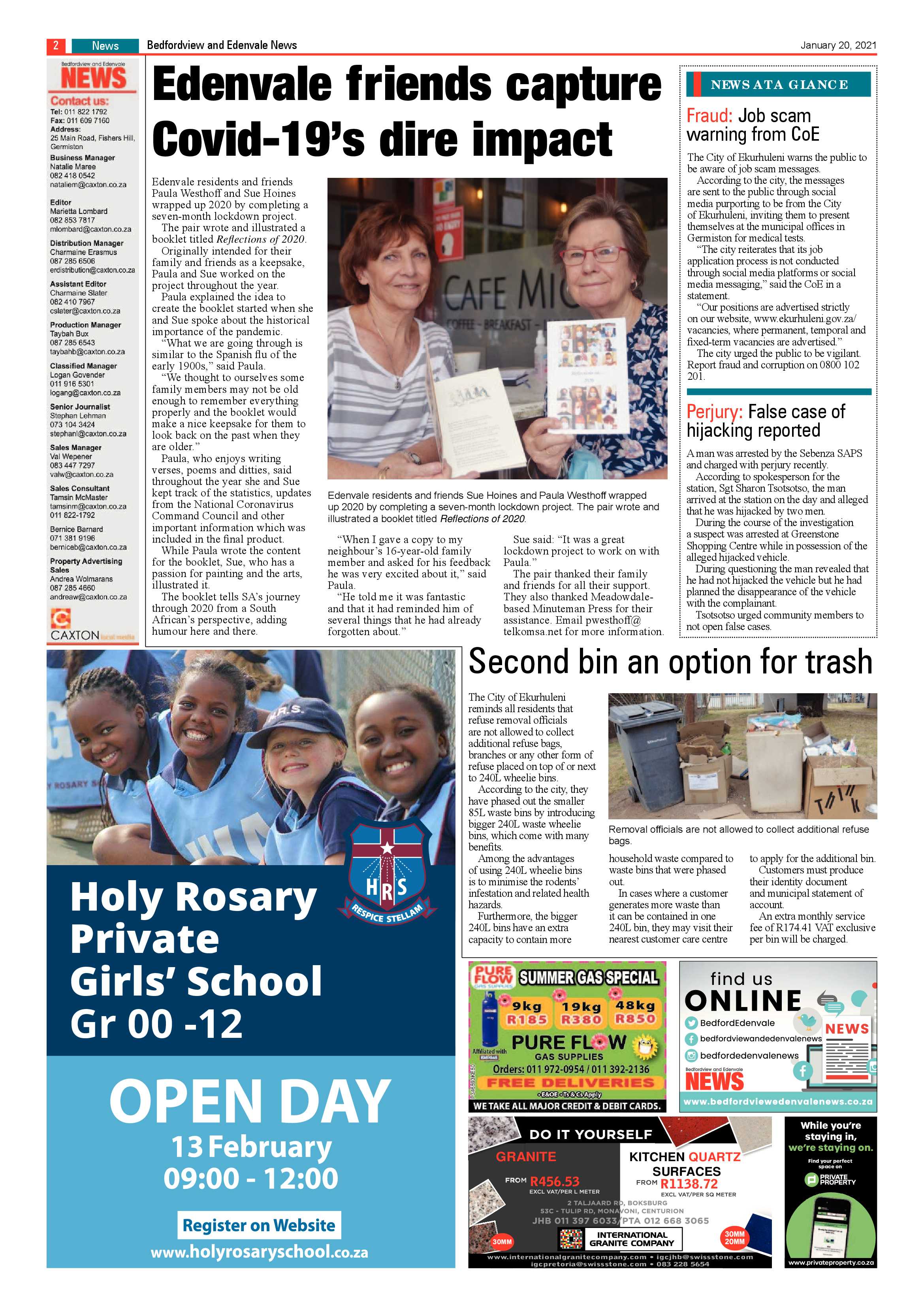 Bedfordview and Edenvale 20 Janaury 2021 page 2