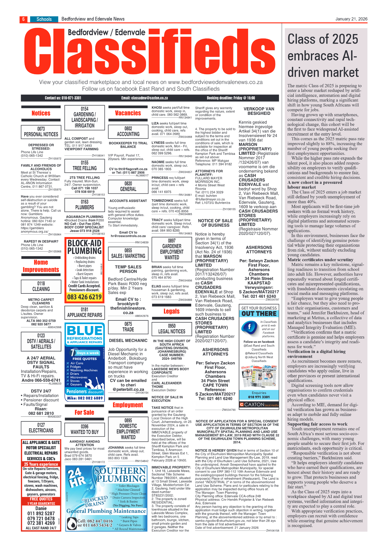 Bedfordview and Edenvale 21 January 2026 page 22