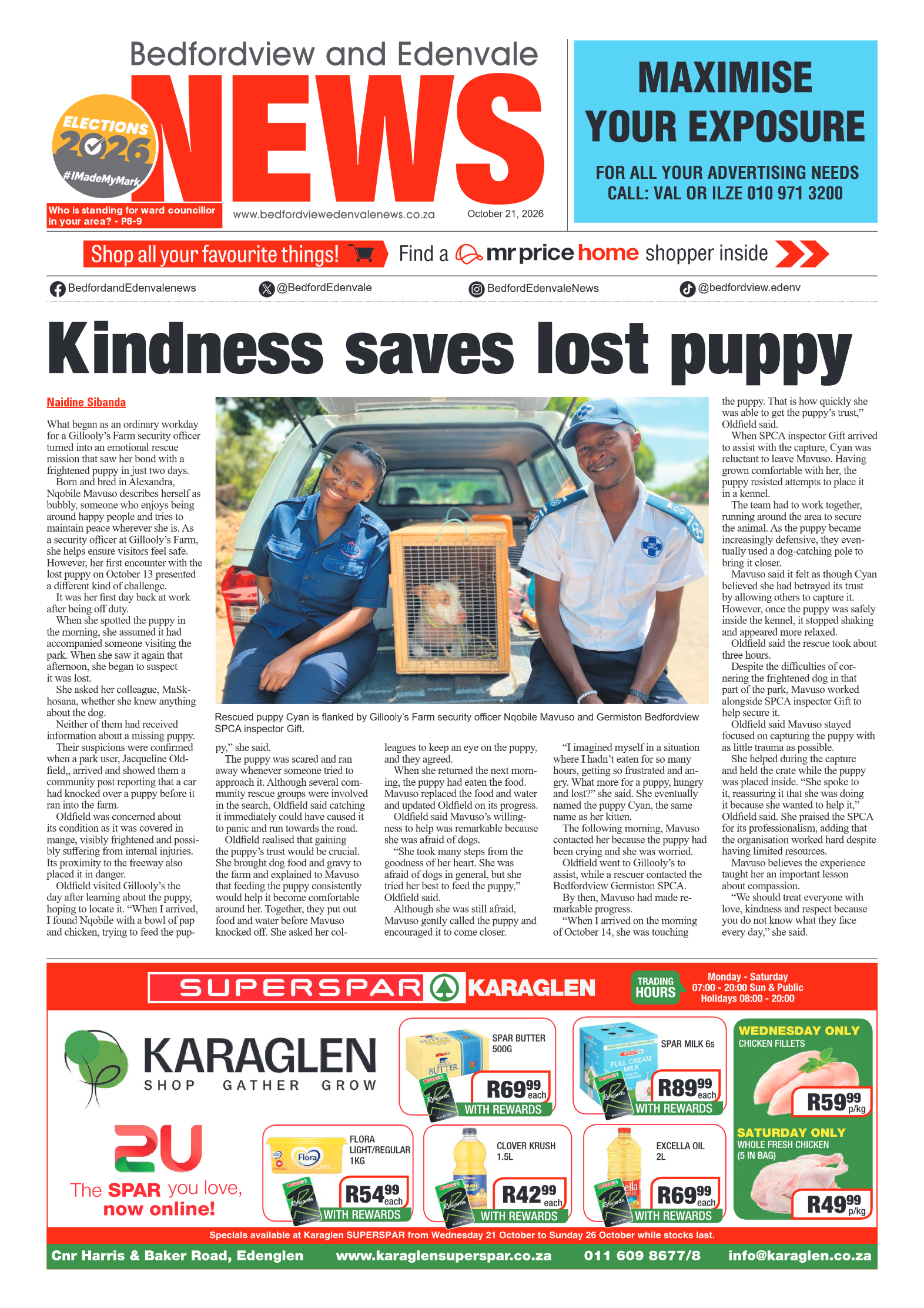 Bedfordview and Edenvale 21 October 2026 page 1