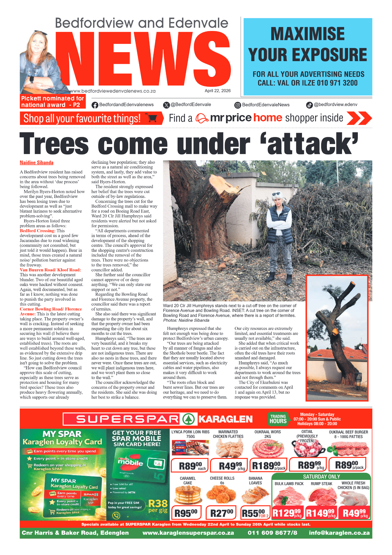 Bedfordview and Edenvale 22 April 2026 page 1