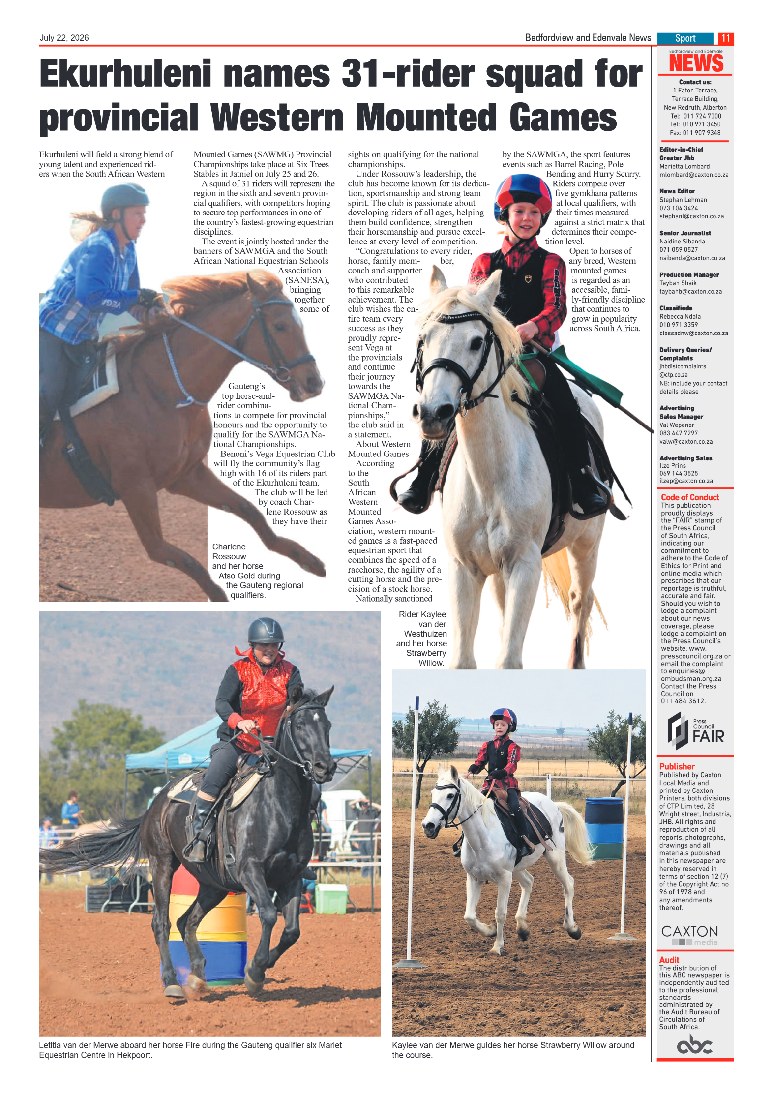 Bedfordview and Edenvale 22 July 2026 page 13