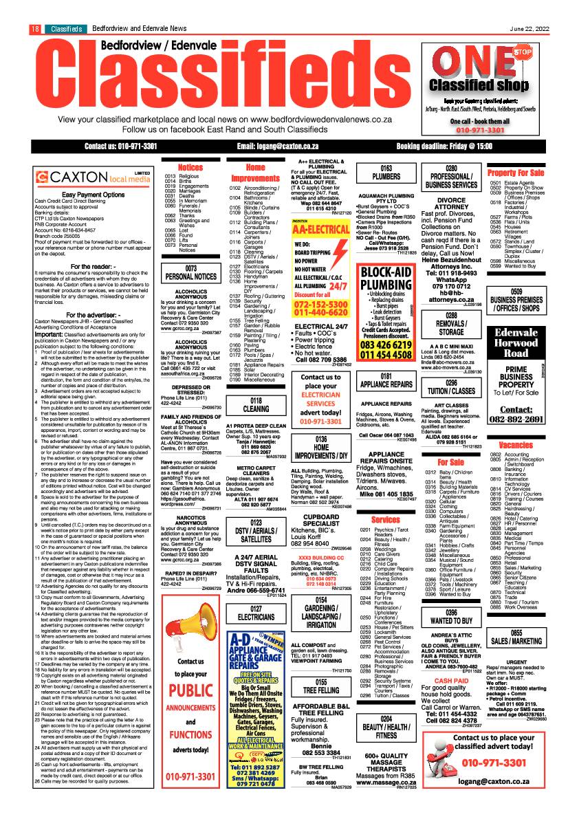 Bedfordview and Edenvale 22 June  2022 page 18