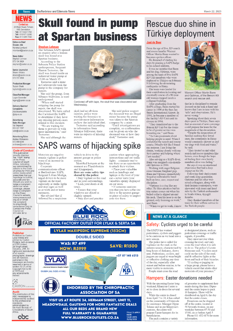 Bedfordview and Edenvale 22 March 2023 page 2